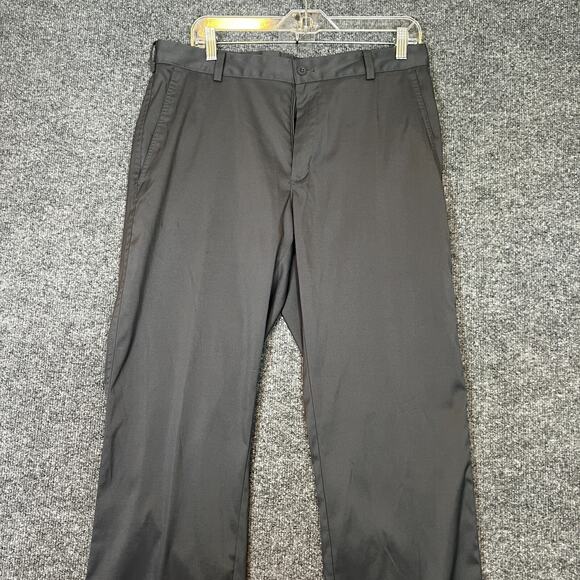 Nike Golf Pants Mens 33x32 Gray Performance Pants Golf Straight Leg Stretch - Picture 3 of 9